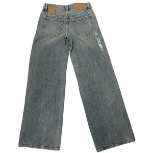 NWT PacSun Washed Blue Denim Jeans with Branded Button, Size 23​